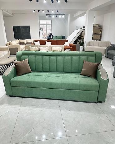sofa: Прямой раскладной диван с нейтральным современным дизайном — 1