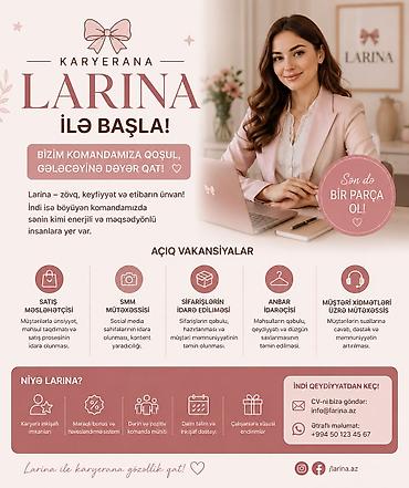 smm operator vakansiya: SMM menecer tələb olunur, İstənilən yaş — 1