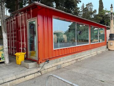 сдам контейнер на ортосайском рынке: Konteyner tipli hazır kafe/iaşə pavilyonu - Ölçü və konstruksiya