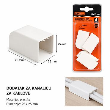 KMT Konektor za kabl-tunk – Čep 25 × 25 mm (4 kom) - Namena: dodatak na lalafo.rs KMT Konektor za kabl-tunk – Čep 25 × 25 mm (4 kom) - Namena: dodatak