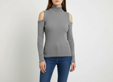 bluzka z otworem na kciuk: F&F, Sweter damski, rozmiar S