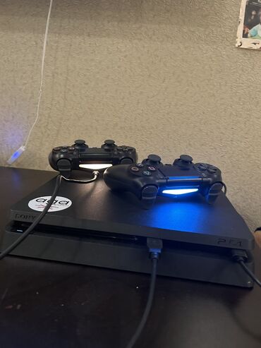 PS5 (Sony PlayStation 5): Ps4 slim 1tb yaddaş 9.00 surum prasifka 15 dene oyun. ideyal vezyete