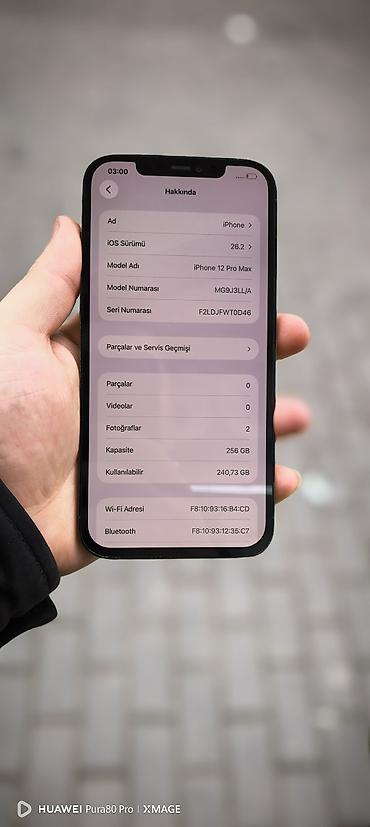 iphone case: IPhone 12 Pro Max, 256 GB, Pacific Blue, Face ID, Zəmanət, Sənədlərlə — 5