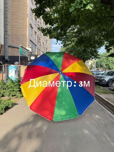 зонт на голову: Самый большой зонт. 10 спицовый, очень крепкий. Ткань с напылением