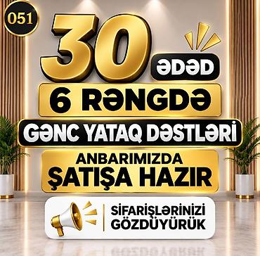 qız ucun carpayı: Oğlan və qız üçün, Yeni, Təknəfərlik çarpayı, Dolab, Termo, 2 tumba — 2