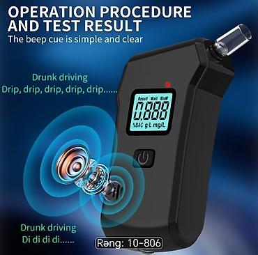 Алкотестеры: Portativ alkoqol ölçən cihaz (breathalyzer). Cihaz nəfəs vasitəsilə — 8