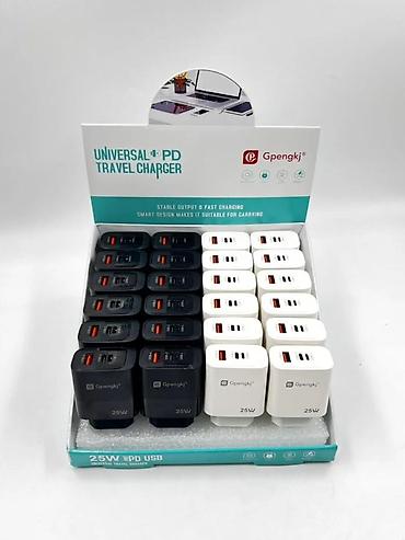 Мобильные телефоны и аксессуары: Adaptor başlığı 25 W USB+TYPEC+Apple GP-LJ1730 Bu məhsul — 4