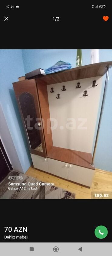 пуф в прихожую: Hundurluk 180sm Uzunluq 120sm eni 35sm. asılqanlı dəhliz mebeli -