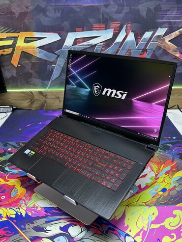 игровой нотбук: Ноутбук, MSI, 16 ГБ ОЭТ, Intel Core i5, 17.3 ", Жумуш, окуу үчүн, эс тутум HDD + SSD