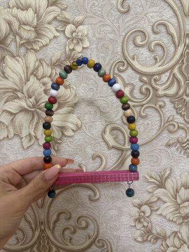 Oyuncaqlar: Papuqay və xırda quşlar üçün asılqan–oyuncaq Balaca yelləncək quşlar — 6