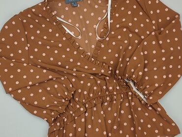 spódnice z imitacji skóry brązowa: Blouse, Primark, XL (EU 42), condition - Perfect