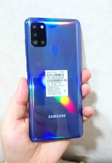 samsung a21s kabrolar: Samsung Galaxy A21S, 64 GB, rəng - Göy, Sensor