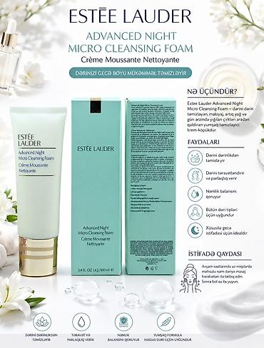 Estee Lauder Advanced Night Micro Cleansing Foam – 100 ml Gecə qulluq