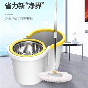 Уборочный инвентарь: Швабры для дома С отдимом С ведром Универсальные Отличного качество — 11