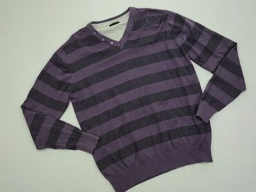 Bluzki: Bluza XL (EU 42), stan - Dobry, wzór - Linia, kolor - Purpurowy