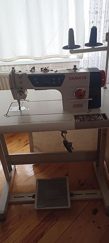 YAMATA sənaye tikiş maşını – masa və pedal komplekti ilə -