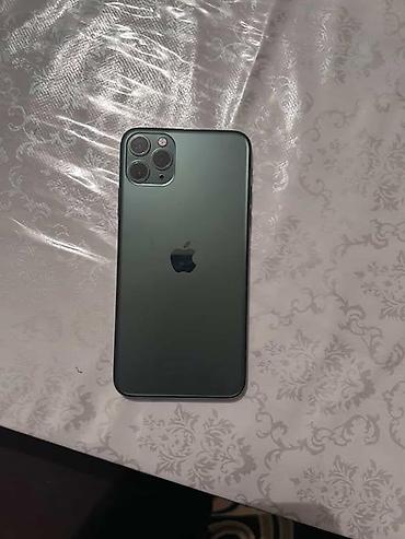 Apple iPhone: IPhone 11 Pro Max, Б/у, 64 ГБ, Matte Midnight Green, Чехол — 1