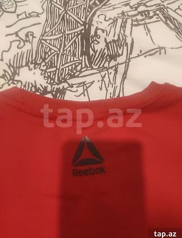 Kişi geyimləri: Svitşot, Reebok, M, rəng - Qırmızı — 4