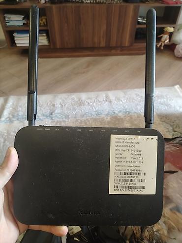 optik router: Nokia G-240W-F GPON Wi‑Fi router Xüsusiyyətlər: - Model: G‑240W‑F — 1