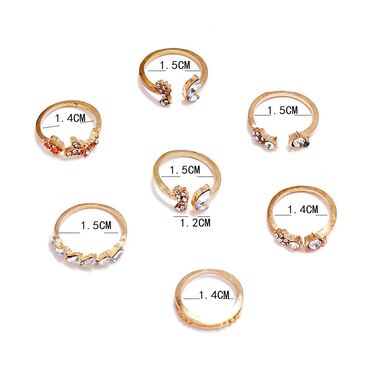 Prstenje: Set prstenja tibetansko srebro 1200 din — 20