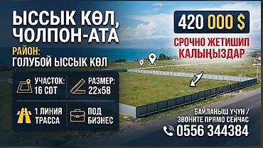 Жер тилкелерин сатуу: 16 соток, Курулуш, Кызыл китеп, Техпаспорт — 1