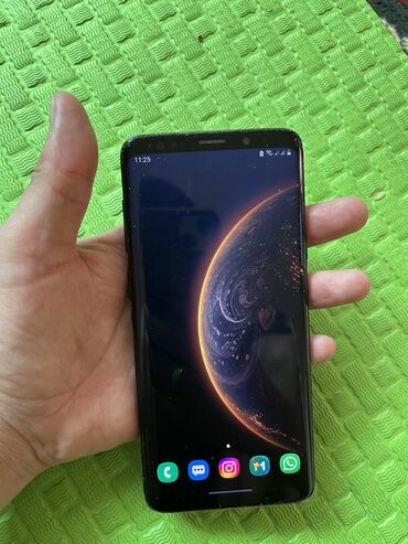 samsung galaxy s9 plus бишкек: Samsung Galaxy S9 Plus, Колдонулган, 256 ГБ, түсү - Кара, 2 SIM