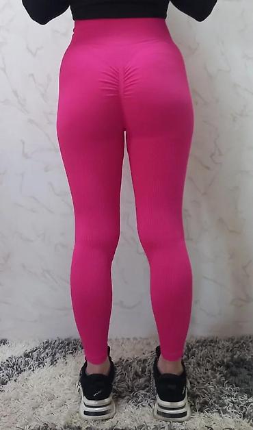 Helanke, biciklistički šortsevi: Ženske sportske helanke – visok struk, “scrunch” efekat - Boja — 6