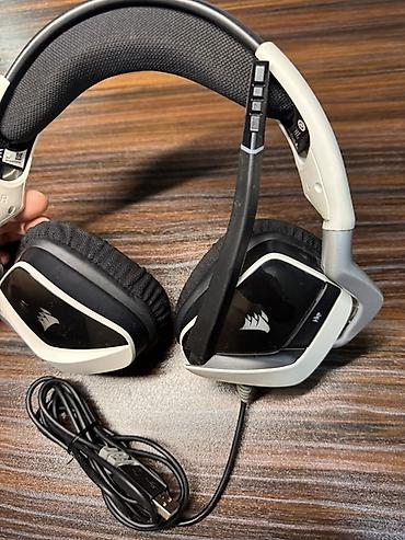 Консолдор үчүн аксессуарлар: Игровая гарнитура Corsair (проводная, USB) - Подключение: USB (кабель — 4