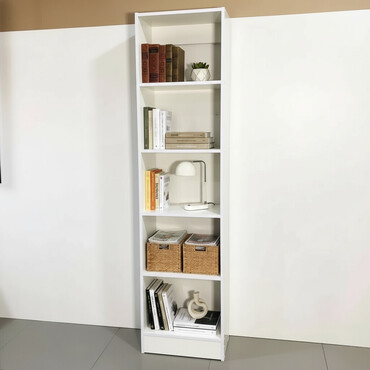 полка для документов: Стеллаж Феликс STF450 (Белый) Стеллаж узкий для документов и книг —