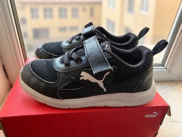krosovka ayaqqabı: Məhsul: Orijinal Puma uşaq ayaqqabısı - Rəng: qara - Brend loqosu — 2