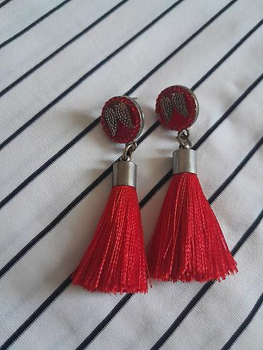 mindjuse na klipsu: Uşaq və qadın saç aksesuarları və sırğa dəsti - Saç üçün klips və — 3
