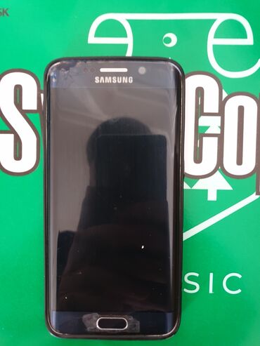 s7 edge ekran: Samsung Galaxy S6 Edge, 32 GB, rəng - Mavi, Düyməli, Sensor, Barmaq izi
