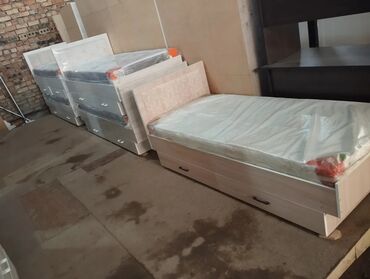 кровать матрешка: Бир кишилик керебет, Жаңы, Матрасы бар, узуну - 205 см