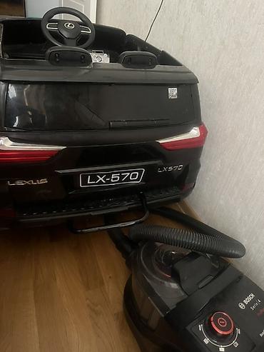 uwaq masini: Uşaq elektrik maşını – Lexus LX-570 (qara) - Realistik dizayn — 3