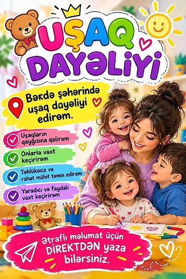silkway saglamliq ve estetik merkezi: Bərdədə uşaq dayəliyi xidməti - Uşaqların qayğısına qalır, gündəlik — 1