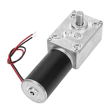 12V 350 RPM L Reduktorlu Torklu DC Motor Yüksək tork tələb edən bütün