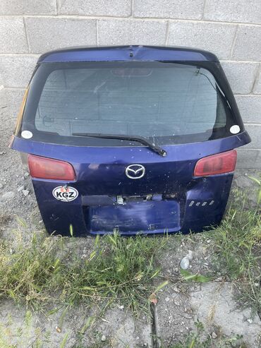 крышка релинга: Крышка багажника Mazda 2003 г., Б/у, цвет - Синий,Оригинал