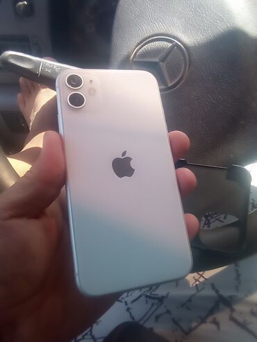 iphone 13 mini купить: IPhone 11, Б/у, 64 ГБ, White Titanium, Зарядное устройство, Защитное стекло, Чехол, 100 %