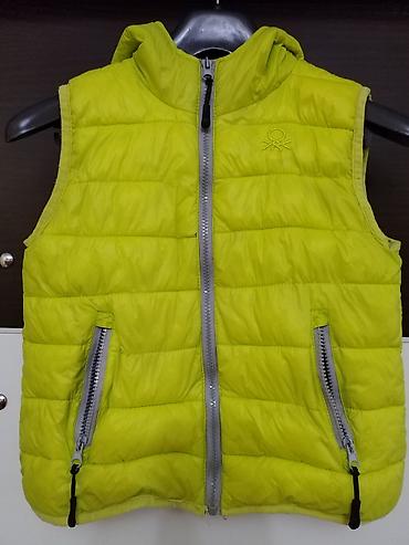 qar geyimi: Uşaq üçün yüngül puff jilet - Rəng: parlaq limon-sarı - Model — 1