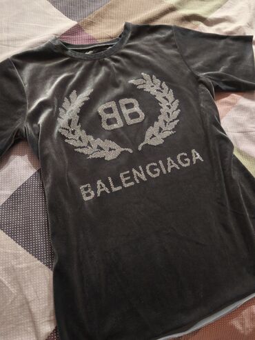 пробники и миниатюры: Balenciaga futbolka, yaxşı keyfiyyət Terri keyfiyyəti, parıltı