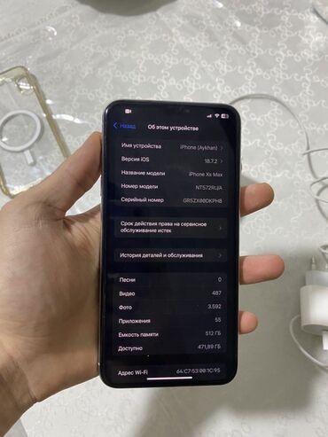 Apple iPhone: IPhone Xs Max, 512 GB, Gümüşü, Face ID — 7