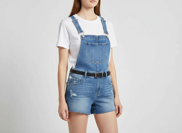 jeans mom slim fit stradivarius: Bershka, Напівкомбінезони жіночі, розмір S