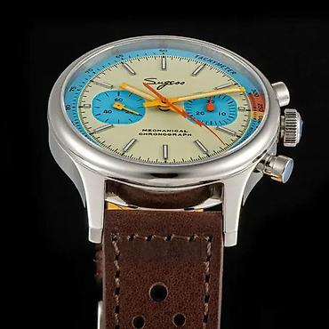 Ručni satovi: Sugess Chrono Heritage S387 - Pilot - 40mm (SeaGull ST1901) — 8