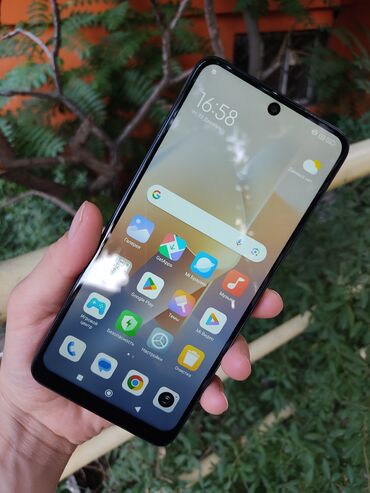 релми нот 12: Redmi, Redmi Note 12, Колдонулган, 128 ГБ, түсү - Кара, 1 SIM, 2 SIM