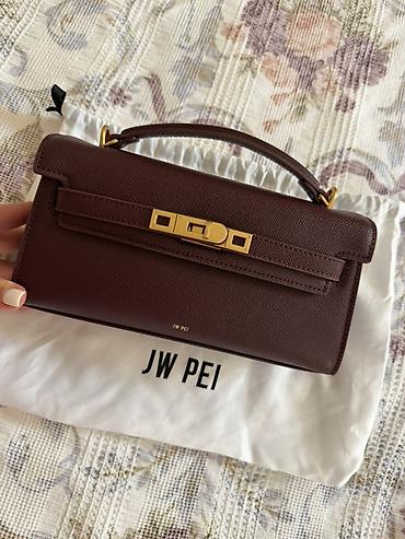 JW PEI qadın çanta - Model: Top-handle mini çanta - Rəng: Tünd