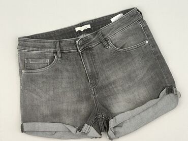 krótkie spodenki z wysokim stanem jeansowe: H&M, Szorty damskie, rozmiar M