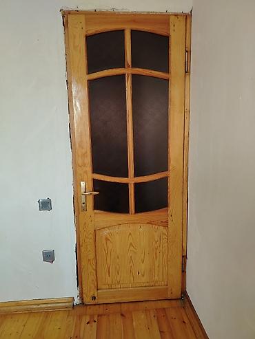plasiq qapi: Taxta daxili qapı – şüşəli model. 4 ədədəd 90*2,20 - Material: təbii — 1