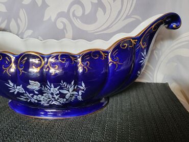 Ostali antikviteti: Cinija za voce Apro porcelan,kobalt,pozlata iz 70ih. Cinija perfektno — 7