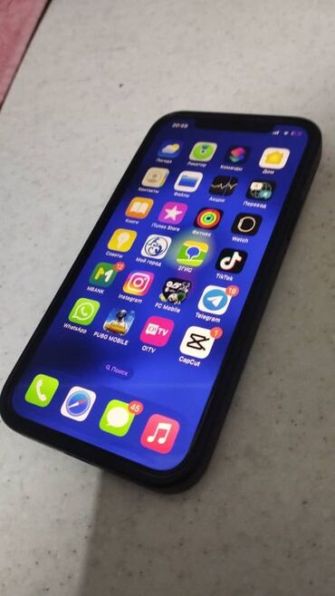 iphone 8 pro max: IPhone 12, Б/у, 64 ГБ, Sierra Blue, Защитное стекло, Чехол, 86 %