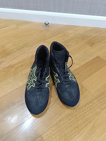 sambo ayaqqabı: ASICS güləş/yarış ayaqqabısı 1defe iwlenib - Rəng: qara, neon-sarı — 2